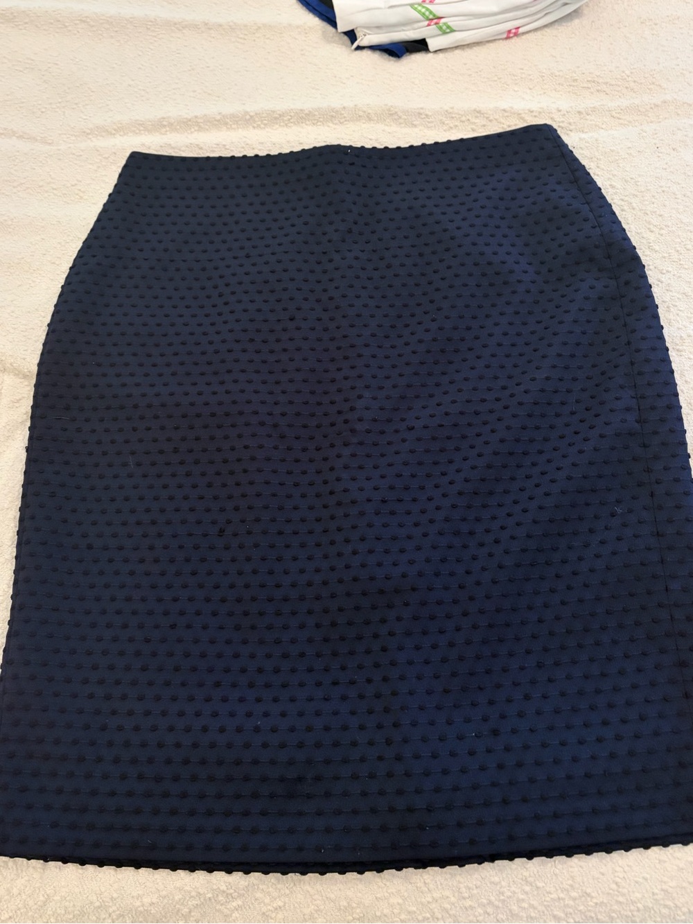 Banana Republic Navy Textured Dot Pencil Skirt